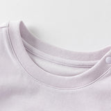 Dave&Bella Toddler Girls Summer Grey Purple/Green Sleeveless Versatile T-shirts