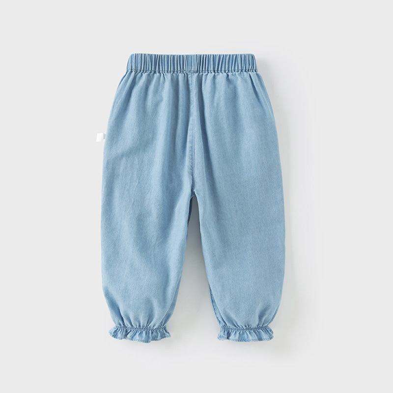 Dave&Bella Toddler Girls Summer Denim Blue Jeans Pants