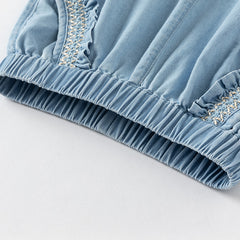 Dave&Bella Girls Summer Denim Blue Jeans Pants