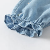 Dave&Bella Toddler Girls Summer Denim Blue Jeans Pants