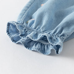 Dave&Bella Girls Summer Denim Blue Jeans Pants