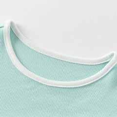 Dave&Bella Toddler Girls/Boys Summer Multi-color Short Sleeve Comfortable Pajamas