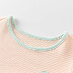 Dave&Bella Toddler Girls/Boys Summer Multi-color Short Sleeve Comfortable Pajamas