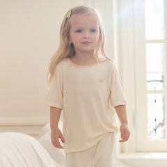 Dave&Bella Toddler Girls/Boys Summer Multi-color Short Sleeve Comfortable Pajamas