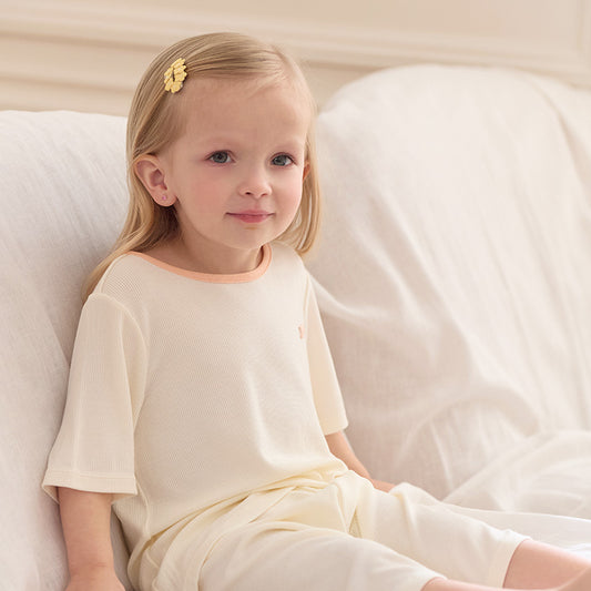 Dave&Bella Toddler Girls/Boys Summer Multi-color Short Sleeve Comfortable Pajamas