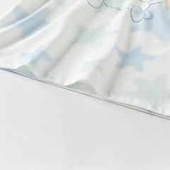 Dave&Bella Toddler Boys Summer Light Purple/Blue Stylish Breathable T-shirt Tops