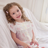 Dave&Bella Toddler Girls Summer Sweet Pink Print Sleepwear Soft Pajamas