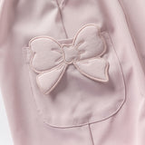 Dave&Bella Toddler Girls Summer Cute Grey Pink Loose Drawstring Pants