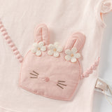 Dave&Bella Toddler Girls Summer Pure Cotton Pink Cute T-shirts
