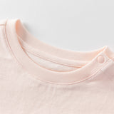 Dave&Bella Toddler Girls Summer Pure Cotton Pink Cute T-shirts