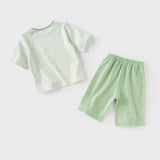 Dave&Bella Toddler Boys/Girls Summer Cute Striped Green/Pink Sleepwear Pajamas