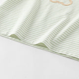 Dave&Bella Toddler Boys/Girls Summer Cute Striped Green/Pink Sleepwear Pajamas