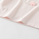 Dave&Bella Toddler Boys/Girls Summer Cute Striped Green/Pink Sleepwear Pajamas