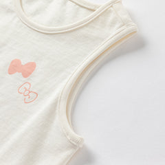 Dave&Bella Toddler Girls Summer Versatile Cute Print Breathable Cotton Tank Tops