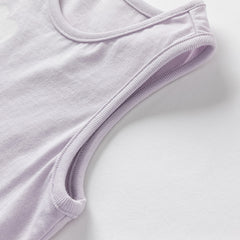 Dave&Bella Toddler Girls Summer Versatile Cute Print Breathable Cotton Tank Tops