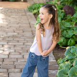 Dave&Bella Toddler Girls Summer Versatile Cute Print Breathable Cotton Tank Tops
