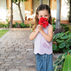 Dave&Bella Toddler Girls Summer Versatile Cute Print Breathable Cotton Tank Tops