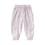 Dave&Bella Toddler Girls/Boys Summer Print Adjustable Drawstring Mosquito-proof Pants