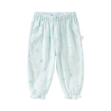 Dave&Bella Toddler Girls/Boys Summer Print Adjustable Drawstring Mosquito-proof Pants