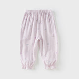Dave&Bella Toddler Girls/Boys Summer Print Adjustable Drawstring Mosquito-proof Pants