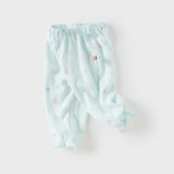 Dave&Bella Toddler Girls/Boys Summer Print Adjustable Drawstring Mosquito-proof Pants