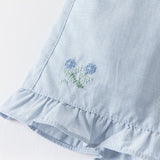 Dave&Bella Toddler Girls Summer Cotton Floral Print T-shirt Shorts Sets