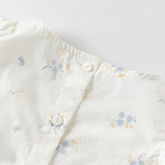 Dave&Bella Girls Summer Cotton Floral Print T-shirt Short Pant Set