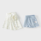 Dave&Bella Toddler Girls Summer Cotton Floral Print T-shirt Shorts Sets