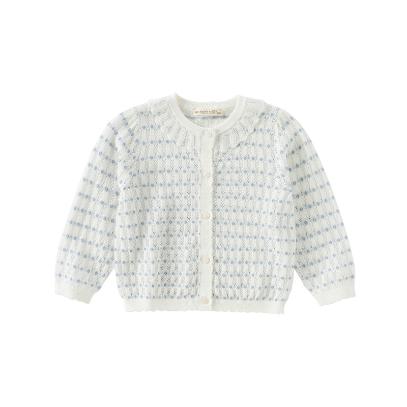 Dave&Bella Kids Girls Summer Elegant White Outwear Daily Cardigans