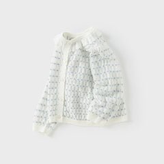 Dave&Bella Kids Girls Summer Elegant White Outwear Daily Cardigans