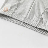 Dave&Bella Toddler Girls Summer Light Grey/Apricot Stretchable Comfortable Pants