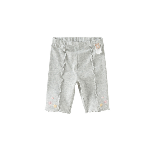Dave&Bella Toddler Girls Summer Light Grey/Apricot Stretchable Comfortable Pants
