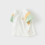 Dave&Bella Toddler Girls Summer White Rabbit/Lion Comfortable Cotton Casual T-shirt Tops