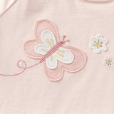 Dave&Bella Toddler Girls Summer Sweet Green/Pink Flower Soft Cotton T-shirt Tops