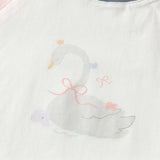 Dave&Bella Toddler Girls/Boys Summer Playful Multi-print Cotton Classic T-shirt Tops
