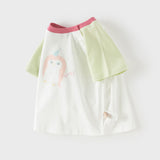 Dave&Bella Toddler Girls/Boys Summer Playful Multi-print Cotton Classic T-shirt Tops