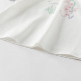 Dave&Bella Toddler Girls/Boys Summer Playful Multi-print Cotton Classic T-shirt Tops