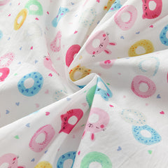 Dave&Bella Girls Summer Cotton Doughnut Print Sweet Party Dress