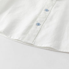 Dave&Bella Boys Summer Cotton Formal White Shirt Top