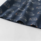 Dave&Bella Toddler Boys Summer Fashion Navy Blue Lightweight Cotton T-shirt Tops