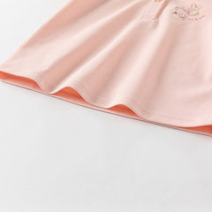 Dave&Bella Girls Summer Charming Pink Polo Antibacterial T-shirt Top