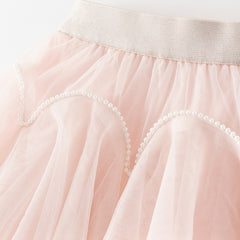 Dave&Bella Girls Summer Adorable Light Pink Mesh Skirt Underwear