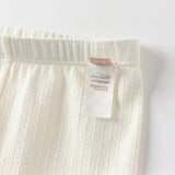 Dave&Bella Toddler Girls Summer White/Pink Slim Breathable Leggings