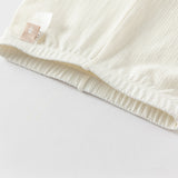Dave&Bella Toddler Girls Summer White/Pink Slim Breathable Leggings