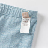 Dave&Bella Toddler Girls Summer Beige/Denim Blue Versatile Comfortable Casual Leggings