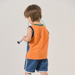 Dave&Bella Boys Summer Outdoor Antimicrobial T-shirt Short Pant Sports Set
