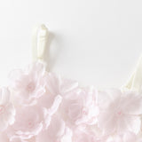 Dave&Bella Girls Summer Pink Mesh Flower Halter Dress