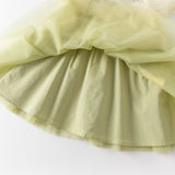 Dave&Bella Toddler Girls Summer Chinese-style Light Yellow Cute Mesh A-line Dress