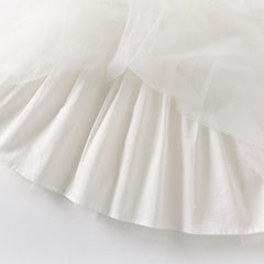 Dave&Bella Toddler Girls Summer Adorable Beige Chinese-style A-line Mesh Dress