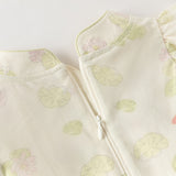 Dave&Bella Toddler Girls Summer Elegant Floral Print Mesh Cheongsam-style Dress (Copy)-1